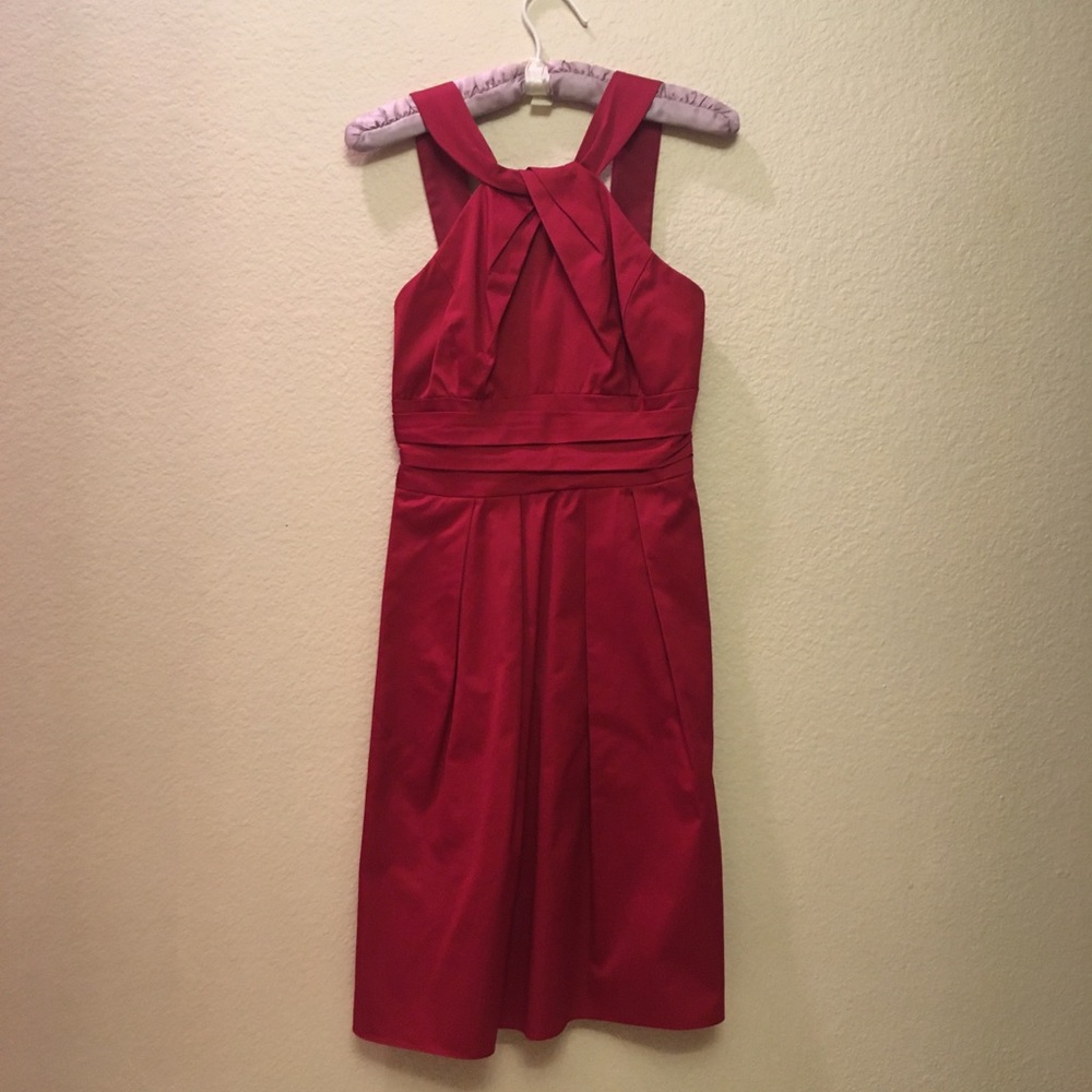 David’s Bridal short strapping dress